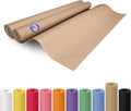Brown Paper Rolls 36" x 1200" (100 feet), Pack of 2 - USA-Made Thick Kraft Paper Roll 50lb Thickness for Packing, Shipping, Crafts/Arts - 100% Recycled Natural Craft Wrapping Material by IDL Packaging