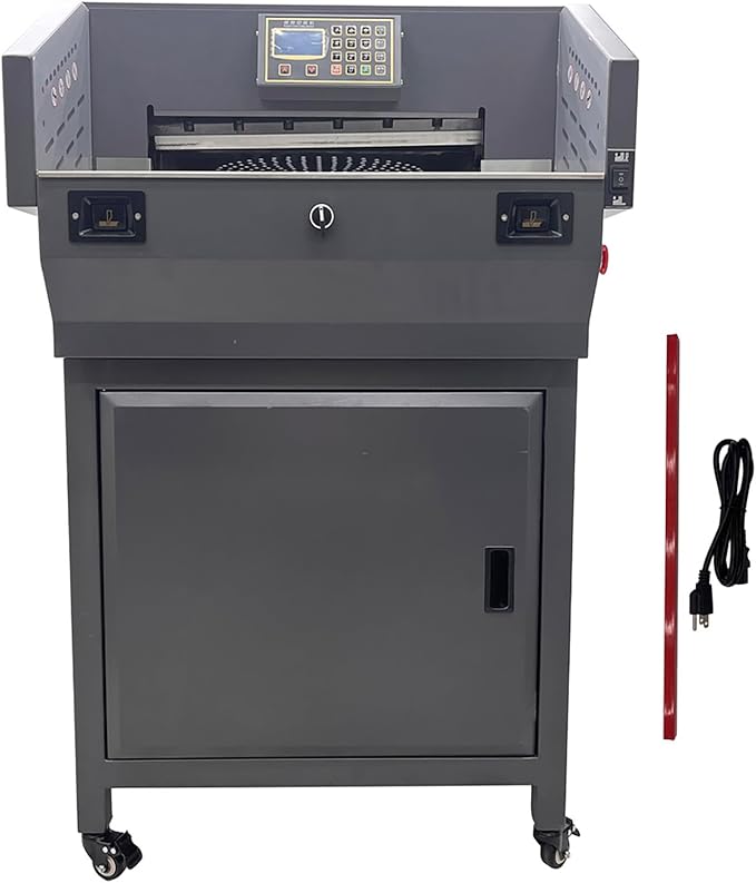 Electric Numerical Stand Paper Cutter 19.29" Automatic Guillotine Paper Trimmer Heavy Duty Commercial Cutting Machine Max Cutting Thickness 3.15"/80mm 110V 1200W