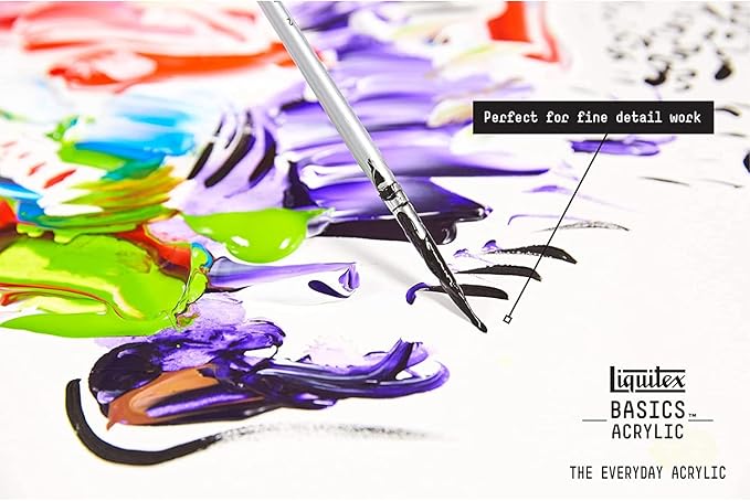 Liquitex BASICS Acrylic Paint Set, 5 x 75ml (2.4-oz) Tube Paint Set