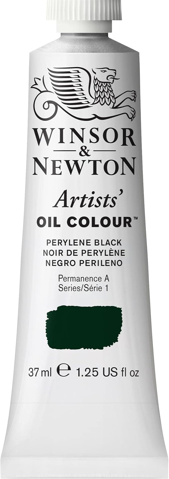 Winsor & Newton Artists' Oil Color, 37ml (1.25 oz) Tube, Perylene Black