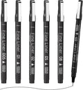 EYEYE Micro Pen Black Drawing Art Pens,0.2/0.25/0.3/0.35/0.45/0.5mm Archival Pens Waterproof Ink Set Artist Supplies Archival Inking Markers Sketch Outline Pen