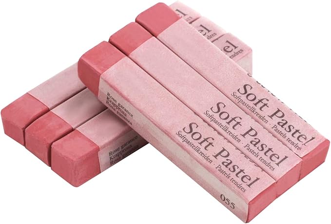 6 Pcs Soft Pastel Drawing Chalk Set Square Sketch Pastel Chalk Painting Sticks Drawing Sketching Pen Art Supplies Artists Beginners Non-Toxic Soft Pastel Stick Crayons for Teachers Professionals