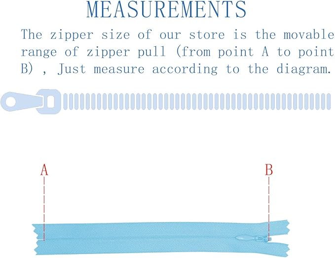 ANPURZII 3PCS #3 24 Inch Light Blue Invisible Zippers for Sewing Skirts, Nylon Coil Bulk Zippers for Pocket, Pillow(Light Blue 24" 3PCS)