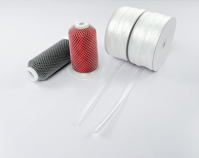 40Yards 1cm Wide Thread Net Spool Saver for Different Sizes of Embroidery Sewing Quilting and Serger Thread Spools/Cones (40Yards)