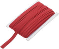 MECCANIXITY 1/2 Inch Double Fold Bias Tape Continuous Bulk Cotton Bias Tape for Sewing Seaming Quilting Hemming Binding Crafts (Dark Red 25 Yards)