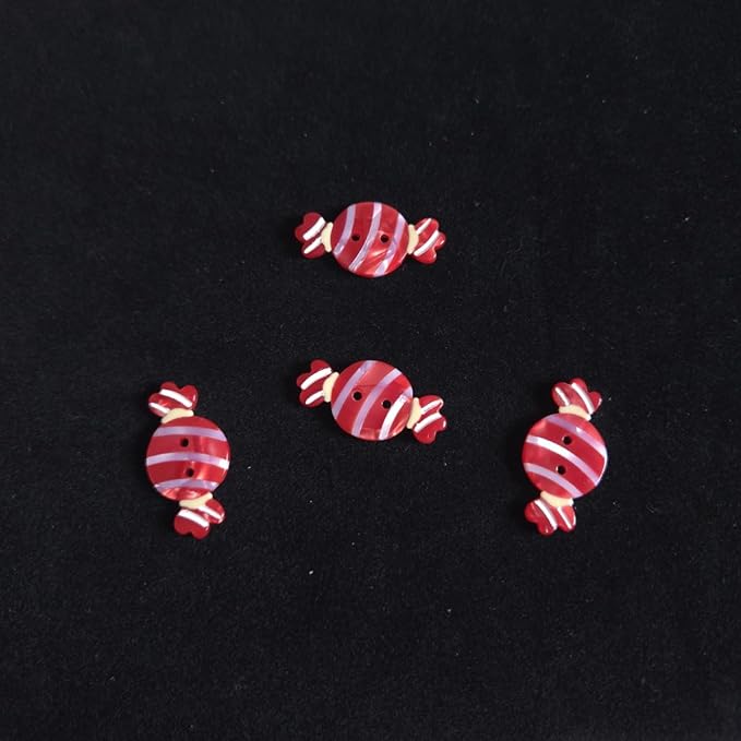 Cute Candy Buttons for Crafts,Acetate Button for Clothes,Cute Buttons for Sewing,Button Bulk,Pack of 4