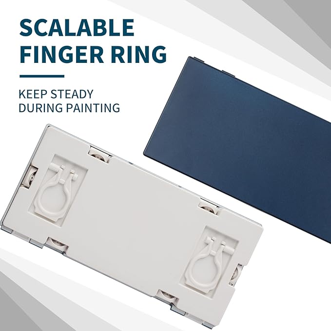 Airtight Paint Palette Tray: 28 Well Empty Watercolor Gouache Acrylic Palette with Lid Mixing Trays for Artists Adults Travel Outdoor Plein Air Painting