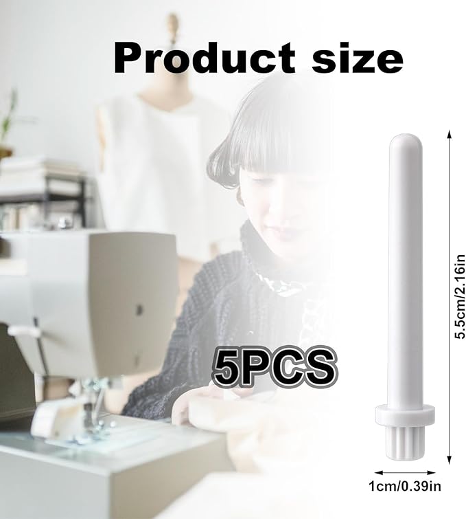 2pcs Auxiliary Spool Pin for Singer Sewing Machines, R60033210 Spool Pin Replacement Heavy Duty for Singer 2263, 3116 3323 4423 4452 8280 & More Models