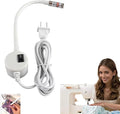 Magnetic Positioning Quilting Light for Sewing Machine, Sewing Light Guide for Straight Stitching, Red Line Positioning Lights, Rotating Guided Stitching Accessory for Precise (1PC-CROSSHAIR)