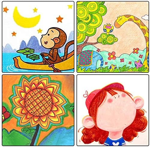 Shuttle Art 24 Colors Gel Crayons for Toddlers, Non-Toxic Crayons Set for Kids Children Coloring, Crayon-Pastel-Watercolor Effect, Ideal for Paper