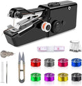 Handheld Sewing Machine, Hand Sewing Machine, Portable and Easy-to-Use, Battery and USB Operated, Ideal for Beginners and Home Use - Black