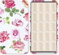 Portable Watercolor Paint Palette with Tins, Lightweight Empty Full Pans with Magnetic Squares, Metal Paint Tray Palettes for Travel, Acrylics Painting and Art, 20Full Pans,White Rose