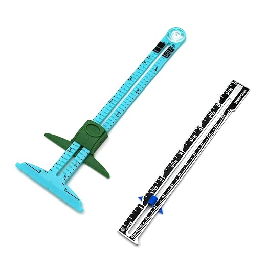 Sewing Gauge Sewing Measuring Tool, 5-in-1 Sliding Gauge Measuring Sewing Ruler