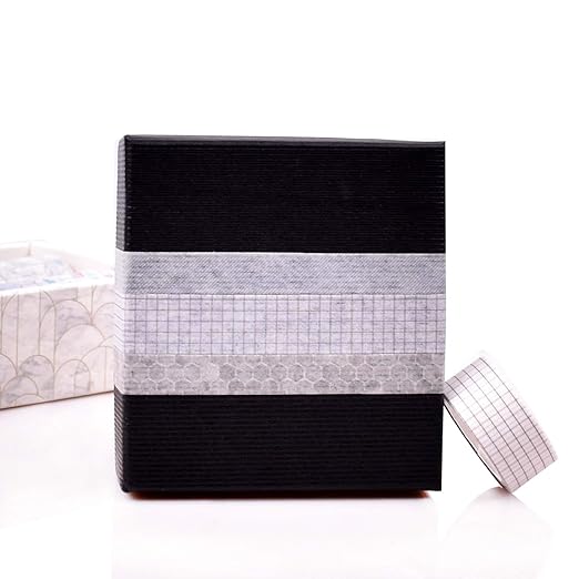 12 Rolls Washi Tape Set, Geometric Pattern Japanese Decorative Writable Washi Masking Tape for Scrapbook,DIY,Crafts,Gift