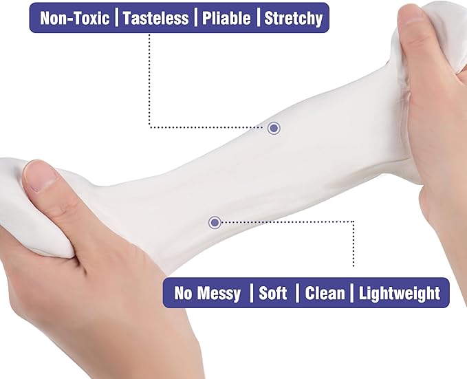 SELEAD Foam Clay White 1500g - Moldable Air Dry Ultra-Light Modeling Magic Clays for Adult Cosplay, DIY, Sculpting, Arts & Crafts
