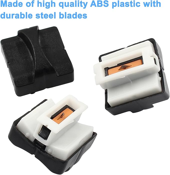 4 Pack Paper Trimmer Replacement Blades Paper Cutter Blade Refills Automatic Security Safeguard Design APER Trimmer Blades Refill(Black）