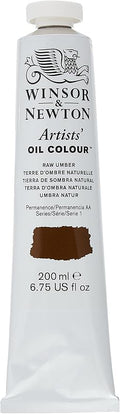 Winsor & Newton Artists' Oil Color, 200ml (6.75 oz) Tube, Raw Umber
