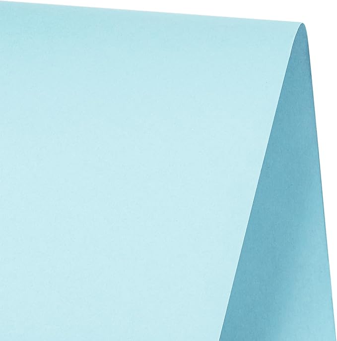 RUSPEPA Light Blue Kraft Paper Roll - 18 inches x 100 feet - Recyclable Paper Perfect for for Crafts, Art, Wrapping, Easter Packing, Postal, Shipping, Dunnage & Parcel