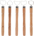 HOODANCOS 5Pcs Clay Sculpting Tools Set Trimming Embossing for Pottery Handle Making Ceramic Scraper and Cutter for Kids, Adults and Artists Modeling Shaping Building for Art&Craft