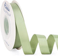 Ribbli Dusty Sage Satin Ribbon Double Faced Satin 5/8 Inch x Continuous 25 Yards-Sage Green Ribbon for Gift Wrapping Crafts Wedding Decoration Bows Bouquet Floral Arrangement