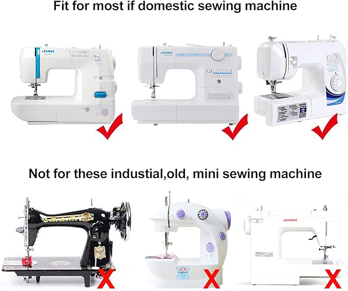 Snap On Open Toe Foot Appliqué Sewing Machine Foot - Fit for Most Singer, Brother, Babylock, Household Low Shank Sewing Machine