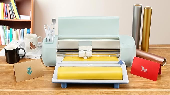 RANCOVY Vinyl Roll Holder with Trimmer for Cricut Maker 3 and Cricut Explore 3, Perfect for Clean Precise Cuts of Smart Vinyls and Heat Transfer Vinyl Iron On