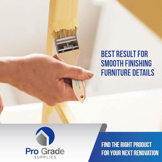 Pro Grade - Chip Paint Brushes - 36-Pack - 2 Inch Chip Brush for Paints, Stains, Varnishes, Glues, & Gesso