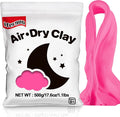 Ifergoo Pink Air Dry Modeling Clay- Moldable Cosplay, Air Dry, Squishy Molding Clay for Adult Arts & Craft Project, Fake Bake, Slime Supplies, 1.1LBS/500G