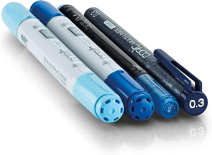 Copic Marker DPBLU Doodle Pack, Blue