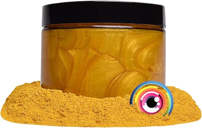 Eye Candy Pigments Premium Gold Mica Powder - Imperial Gold (50gr) - for Epoxy, Resin, Soap, Paint, Woodworking, Acrylic Pouring, Bath Bombs, Fishing Lures - DIY Arts and Crafts Additive