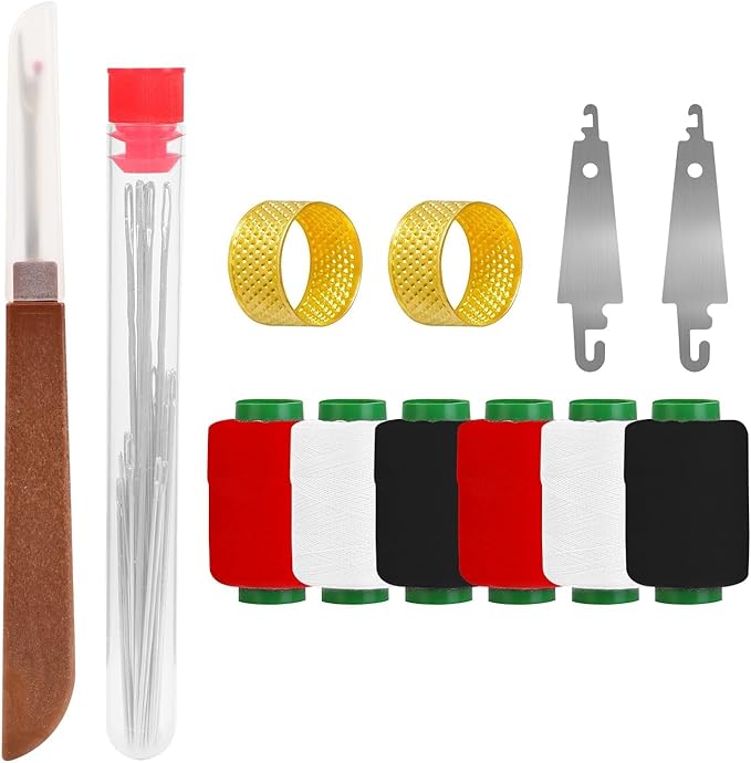 37pcs Sewing Tool Set, Needle Thread Hand Repair Kit for Beginners, Mini Sewing Kit for Mending Clothes, Include 25 Steel Needles, 6 reels of Thread, Seam Ripper, 2 Needle Threader, 2 Thimbles