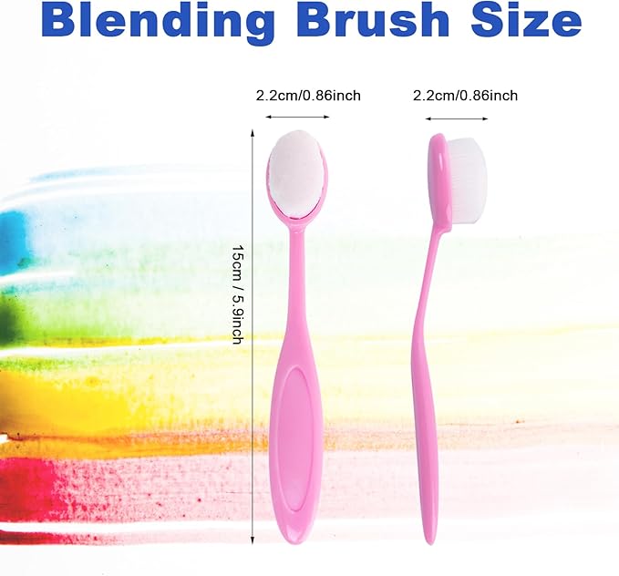 10 PCS Ink Blending Brushes for Card Making Supplies, Color Coded Handles Blender Brushes for Stamping Scrapbooking Stencil Brush, Craft Blending Brush, Distress Ink Blending Tool