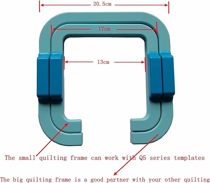 YICBOR New Quilting Frame for Free Motion Quilting Ruler and Template Only The Frame