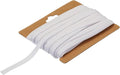 MECCANIXITY 1/4 Inch Double Fold Bias Tape Cotton Continuous Bulk Bias Tape for Sewing,Seaming Quilting Hemming Binding Crafts (White 12 Yards)
