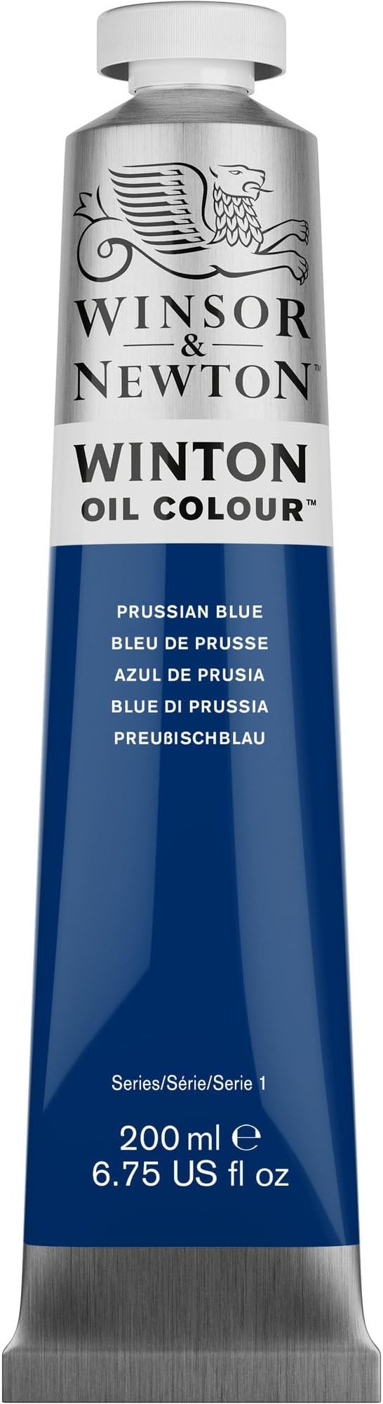 Winsor & Newton Winton Oil Color, 200ml (6.75-oz) Tube, Prussian Blue