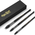 3PCS Squirrel Hair Watercolor Brushes, Fuumuui Professional Mop Round Quill Detail Fine Tip Watercolor Paint Brush Set for Water Color Gouache Ink Painting - Sizes #2, 4, 8