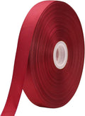 Jesep One Roll 100 Yards Soild Grosgrain Ribbon Boutique Gift Wrapping Package Ribbon, DIY Crafts Bow Hair Headband Accessories Assorted Ribbon (Maroon, 25mm 1 ")