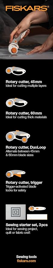 Fiskars® Easy Change Trigger Rotary Cutter (45 mm) White