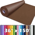 PerkHomy Coffee Kraft Paper Roll 36" x 1,800" (150') for Gift Wrapping Bouquet Flower Art Painting Craft Writing Packaging Shipping 80GSM 55LB (Coffee, 36" x 150')