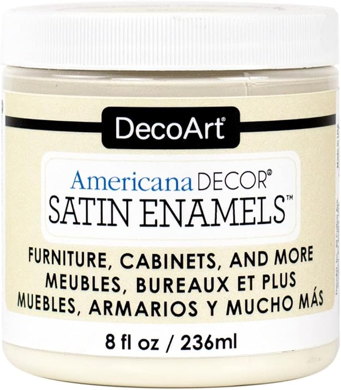 DecoArt Satin Enamels Acrylic Paint, 8 fl. oz. Jar, Beige (Pack of 1)