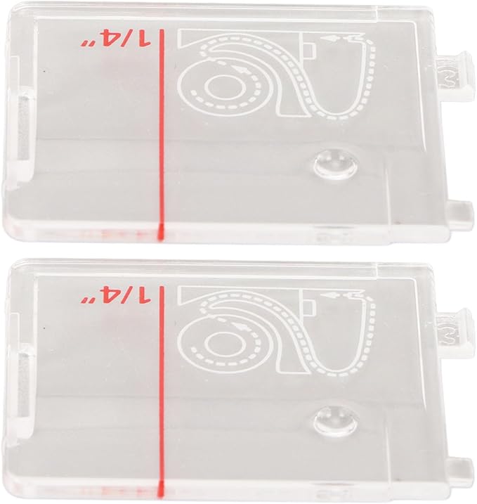 Transparent Bobbin Cover Plates, 2pcs Sewing Machine Needle Plates for Heavy Duty 6800C 6700C 6600C Confidence 7640 C7250 C7220 CE677 Durable for Sewing Enthusiasts