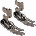 HONEYSEW 2PCS Low Shank Straight Stitch Presser Foot 0.4" Wide for Singer, Brother, Janome, Juki, Babylock, Elna, Kenmore, White, Necchi, Simplicity, and More Sewing Machines 45321