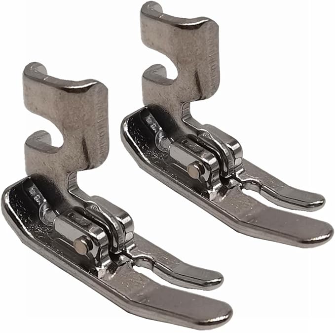 HONEYSEW 2PCS Low Shank Straight Stitch Presser Foot 0.4" Wide for Singer, Brother, Janome, Juki, Babylock, Elna, Kenmore, White, Necchi, Simplicity, and More Sewing Machines 45321