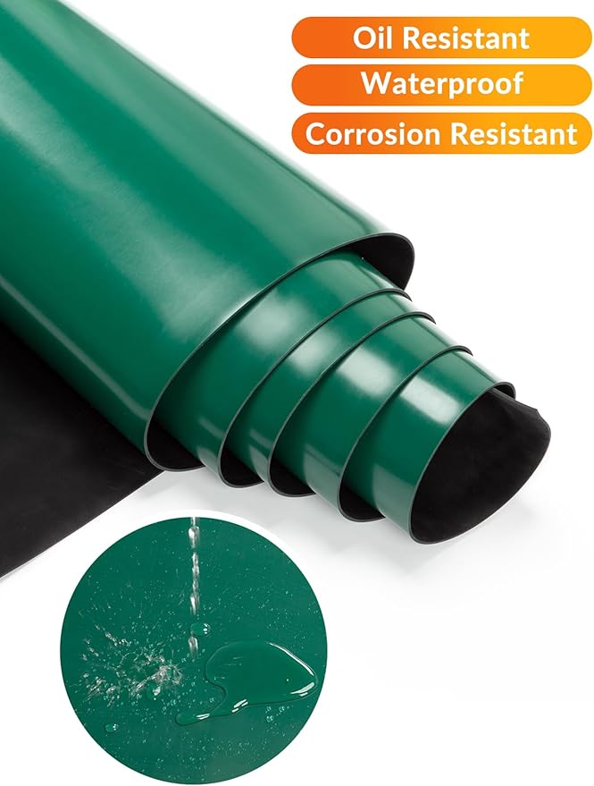 Urban Vista 23.7" x 118" Rubber ESD Soldering Mat Roll, Anti-Static High Temp Resistant Grounding Desk Mat for Circuit Repair, Phone, PC, Tablet