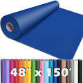 PerkHomy Blue Kraft Paper Roll 48" x 1,800" (150') for Gift Wrapping Bouquet Flower Art Painting Craft Writing Packaging Shipping 80GSM 55LB (Blue, 48" x 150')