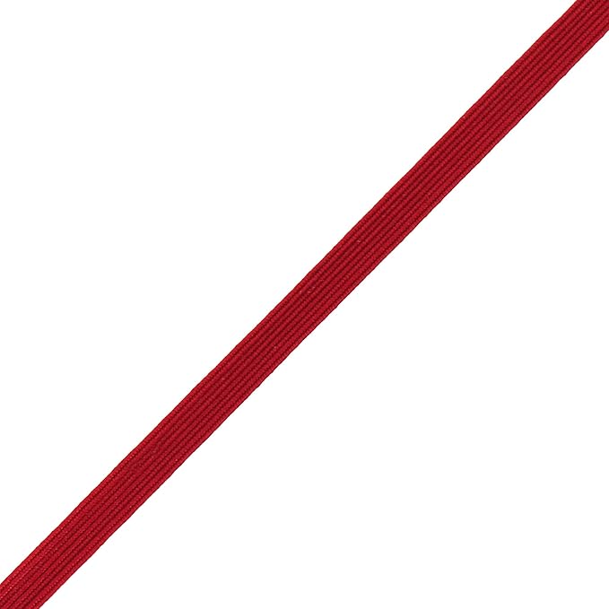 Mandala Crafts 12mm 20 Yds Roll of Burgundy Elastic Bands for Sewing - 1/2 Flat Elastics Cord - 1 2 Inch Braided Stretch Straps for Crafting