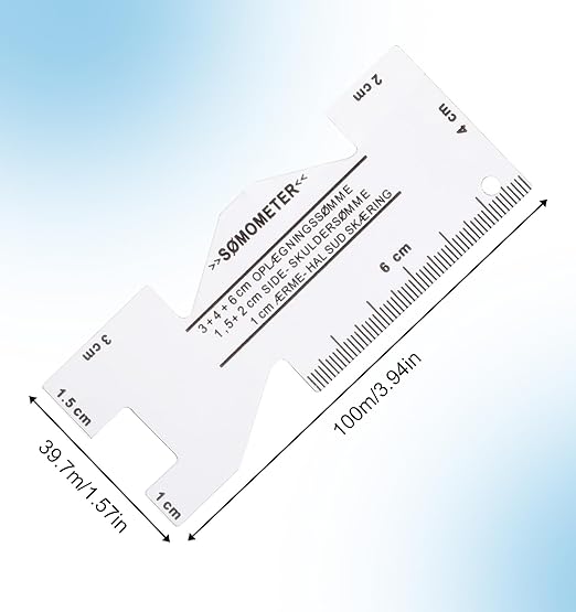 4Pcs Sewing Measuring Tools, 2" Mini Seam Allowance Ruler for Sewing Multi-Inches Aluminium & Acrylic Quilting Templates for DIY Craft (Acrylic Ruler Has Protective Film Please Tear It)