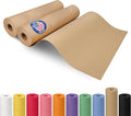 12" x 2160" (180 ft) Brown Kraft Paper Roll, Pack of 2 - USA-Made Quality Craft Paper for Gift Wrapping, Kids' Arts & Crafts, School Projects - 100% Recycled, 30 lb Natural Material by IDL Packaging