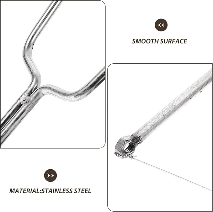 SEWACC Stainless Steel Clay Wire Cutter Mud Cutting Tool for Pottery Sculpting and DIY Crafts 7.79 Inch Durable Handheld Ceramic Sculpting Clay Cutter