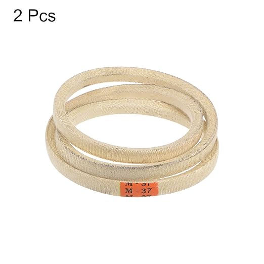 HARFINGTON 2pcs M37 Industrial Sewing Machine Belt 37" Outer Girth Rubber Triangle V-Belt